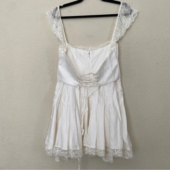 knee length dresses for ladies KAIA IVORY A-LINE MINI DRESS